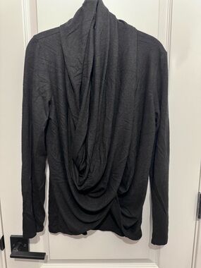 Gibson Black Draped Cardigan